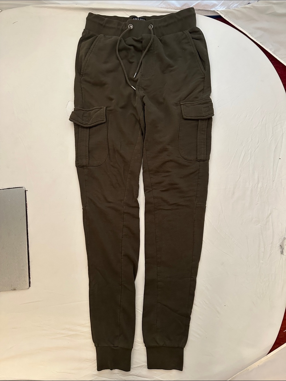Brave Soul London olive green skinny cargo jogger pants S